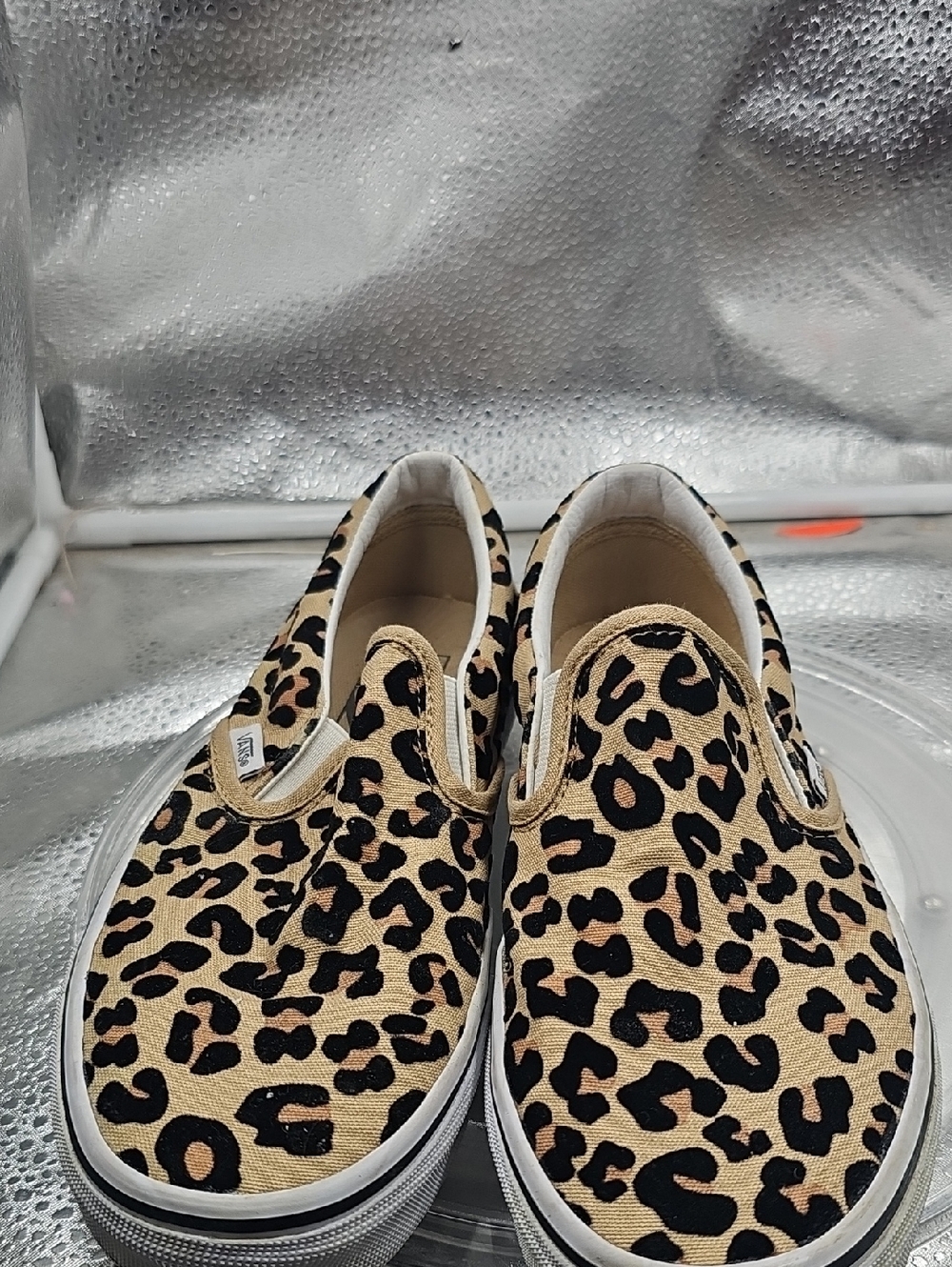 P Cheetah Print Womens Sz 6 Vans - Picture 2 of 6